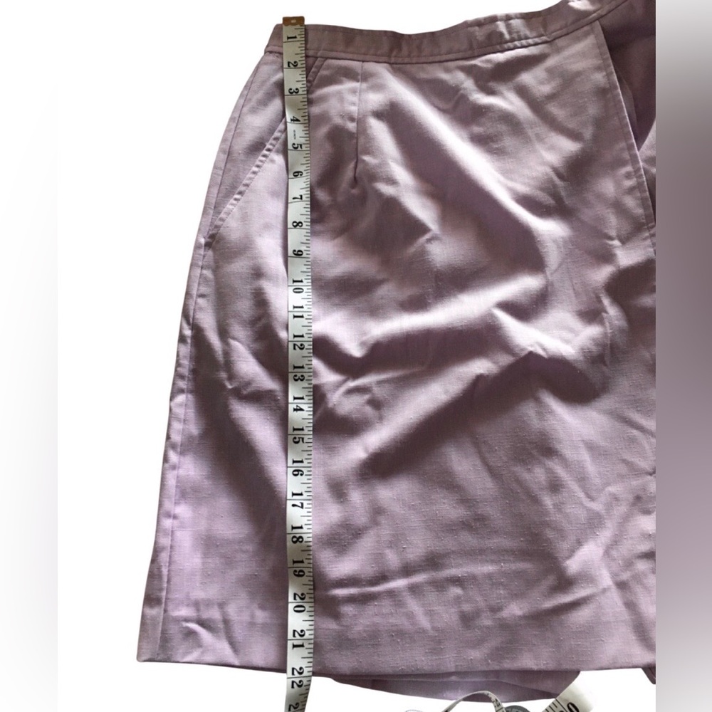 Vintage 80s Skort Golf Tennis Shorts Skirt Preppy Lavender Pockets - Picture 4 of 7
